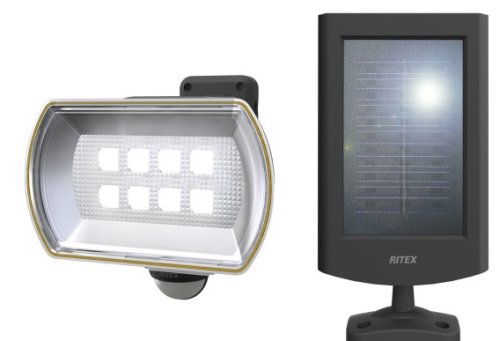 Прожектор с солнечной батареей RITEX S-80L IP44 Черный картинка 